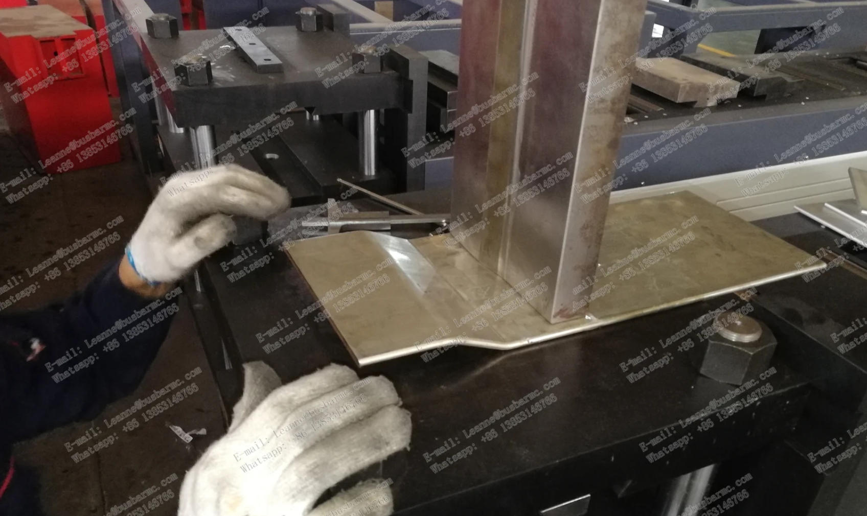 double head busbar bender